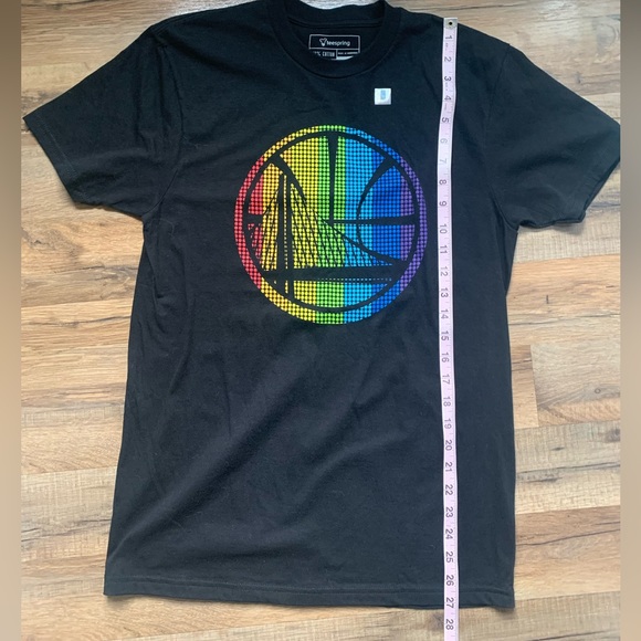🏀NBA Golden State Logo Tee Shirts Rainbow Treatment for Pride Month Warriors - Picture 5 of 13